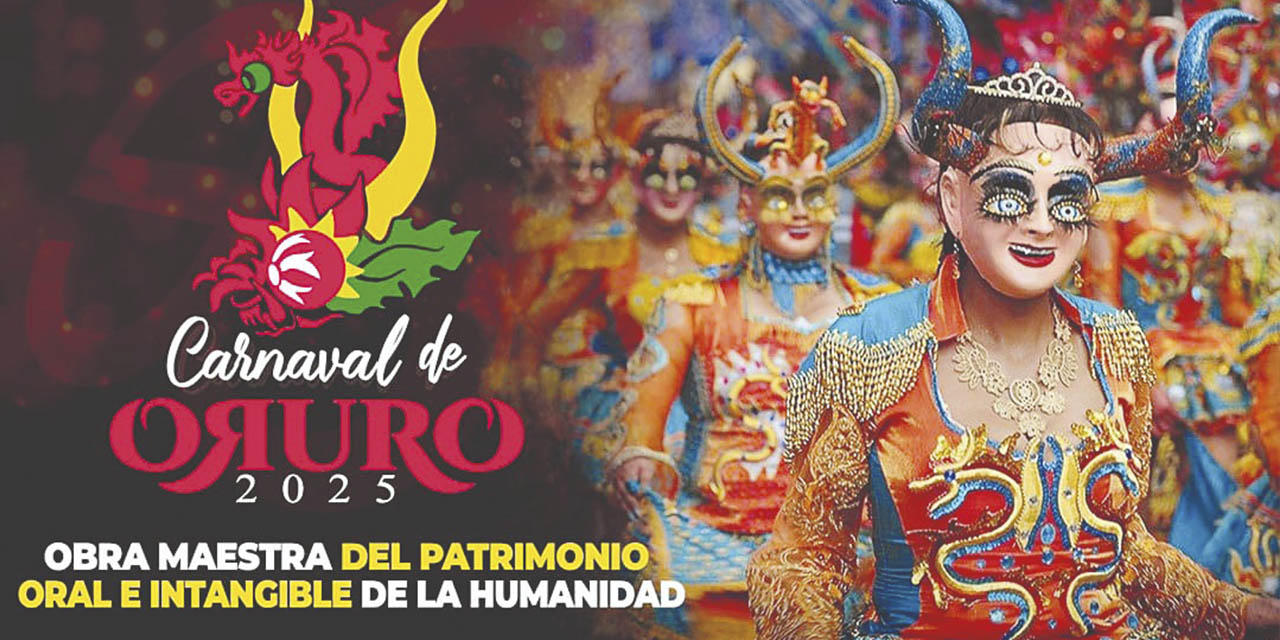 Cartel oficial del Carnaval de Bicentenario de Oruro.