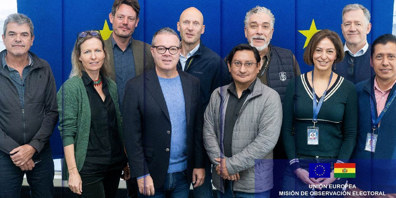 Parte de los integrantes de la Misión de Observación Electoral de la Unión Europea (MOE-UE). Foto: MOE-UE