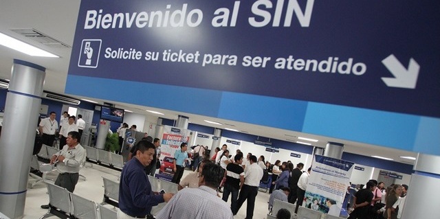 Una oficina de Impuestos Nacionales en Santa Cruz.
