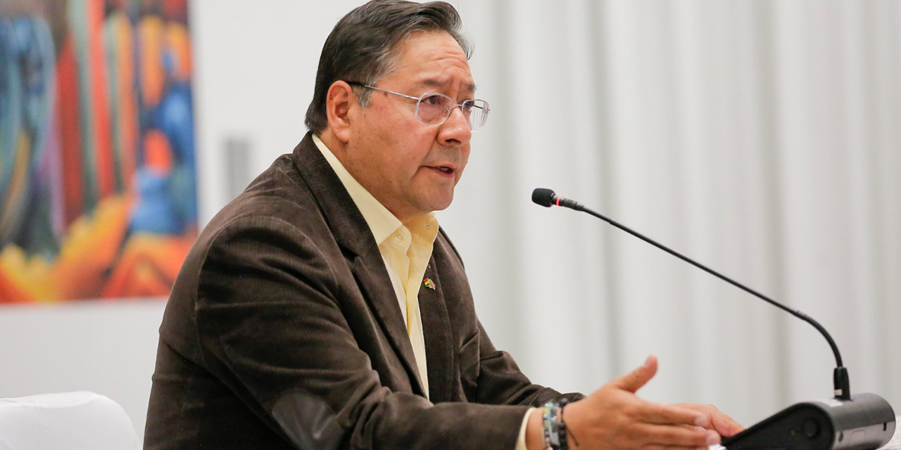 El presidente Luis Arce.