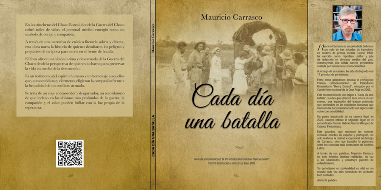 El periodista Mauricio Carrasco presentará obra que revive los horrores de la Guerra del Chaco