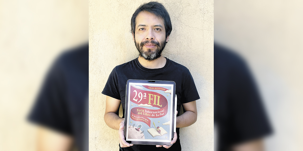 El diseñador gráfico Dorian López.