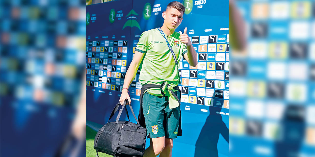 Fabián Pereira, arquero de la Selección boliviana Sub-20.