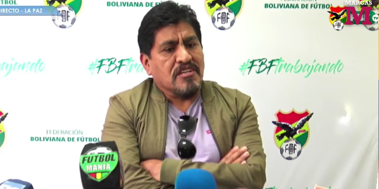 Limbert Cardozo, presidente de la Comisión Electoral de la Federación Boliviana de Fútbol.