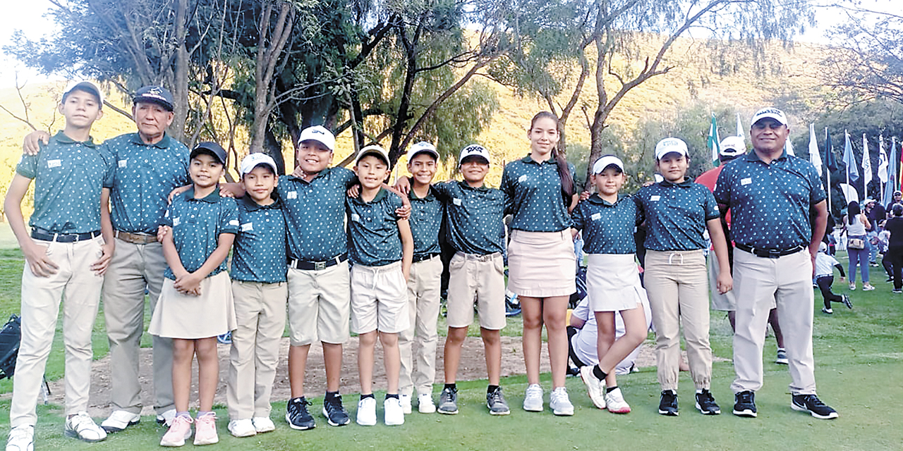 Golfistas que participarán  en el campeonato nacional.