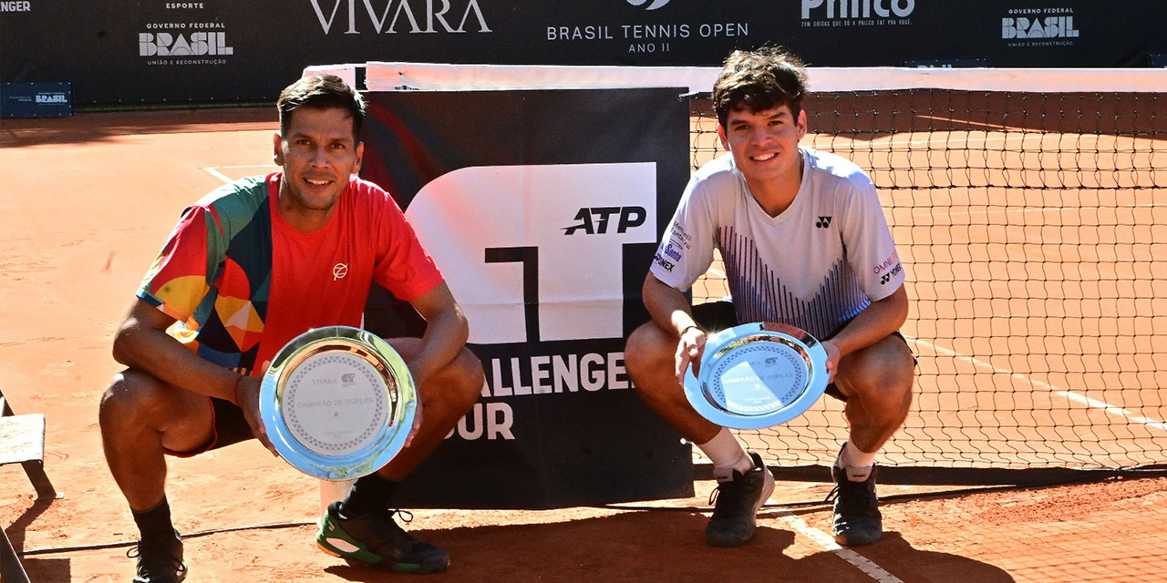 Federico Zeballos y Juan Carlos Prado, campeones en dobles.