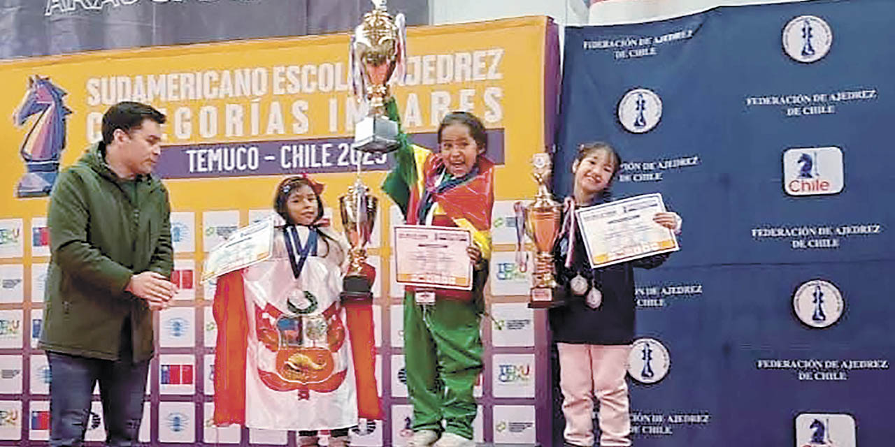 La emoción de Dana Flores luego de ganar oro en la categoría Sub-7.