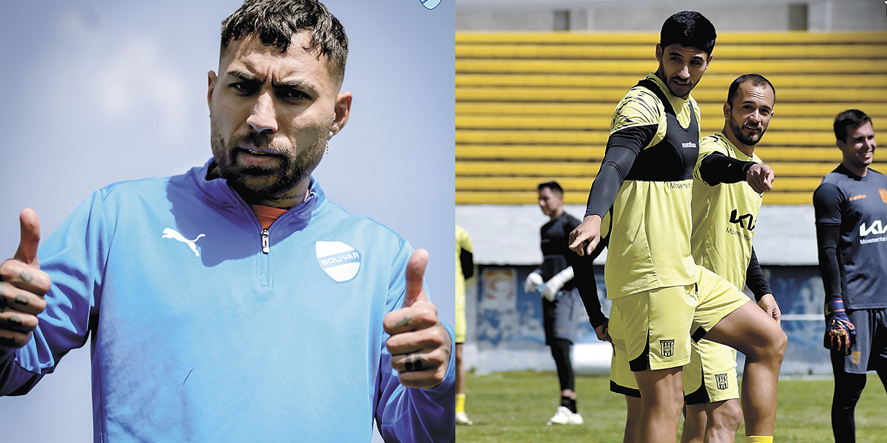 Damián Batallini, delantero de Bolívar./ La confianza de los jugadores del Tigre.