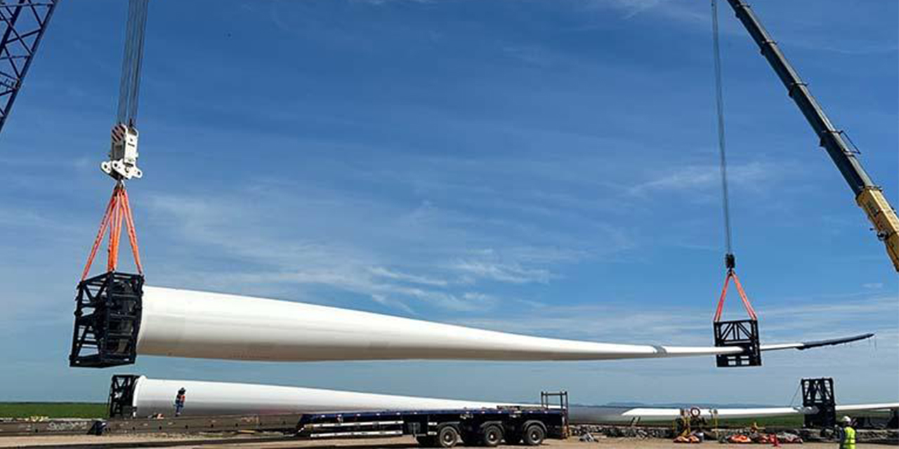 Llegan al país los aerogeneradores para el Parque Eólico Warnes II de Santa Cruz