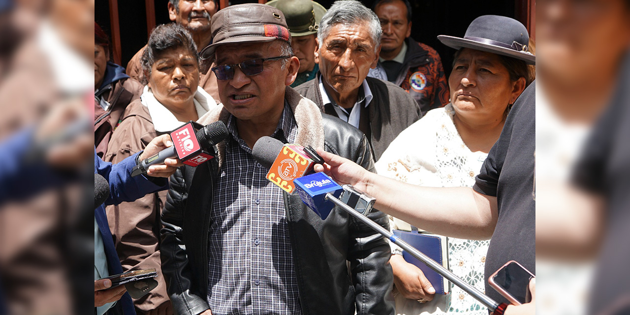 Rodolfo Mancilla, dirigente de la Confederación de Gremiales de Bolivia. Foto: APG