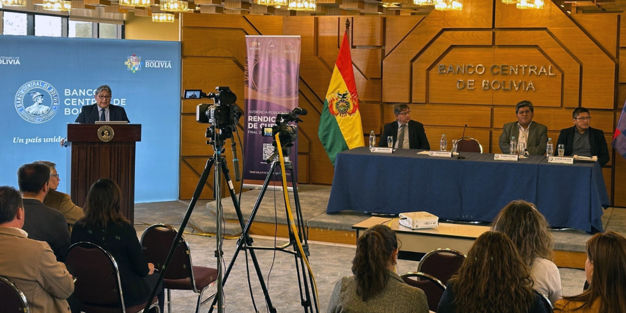 Acto de rendición de cuentas del BCB de la gestión 2024.