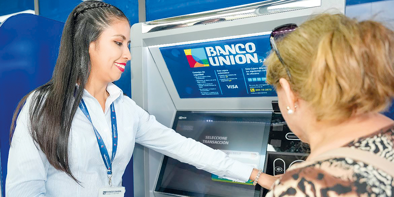 Los servicios tecnológicos del Banco Unión posibilitaron fomentar la inclusión financiera.  