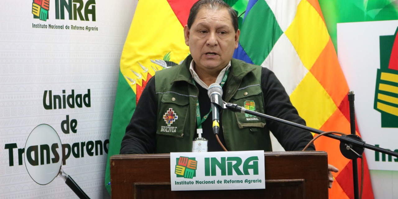 El director del INRA, Eulogio Núñez, en la Rendición de Cuentas Inicial 2025.