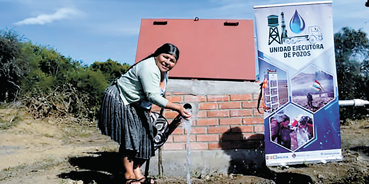 La representante de una de las comunidades beneficiarias.
