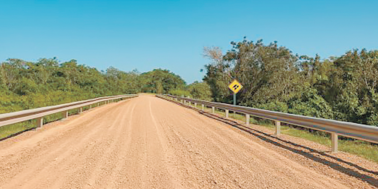 Las obras ejecutadas en la carretera beniana.