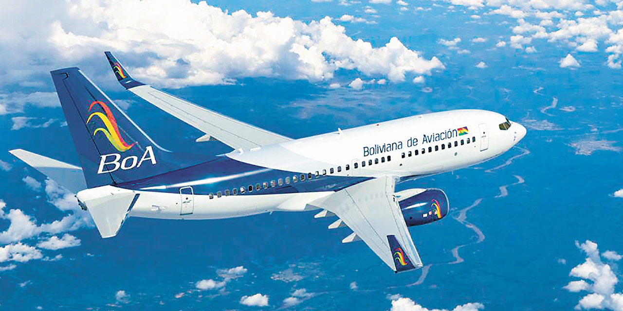 Un avión de BoA.
