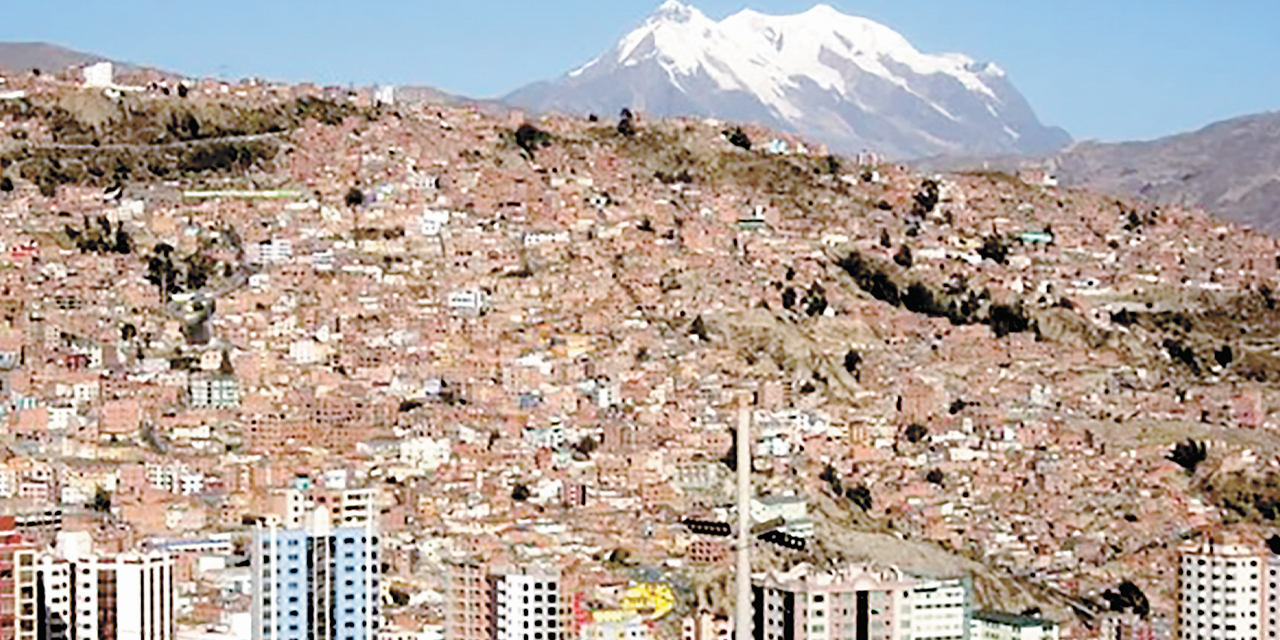 Vista de la ciudad de La Paz.