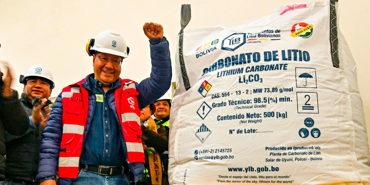 Luis Arce afirma que contratos de litio son favorables y garantizan la soberanía del país