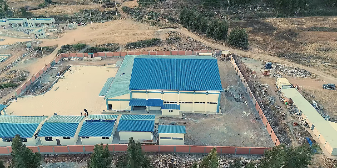 Construcción de la Planta Industrializadora de Papa en Tiraque tiene 89% de avance