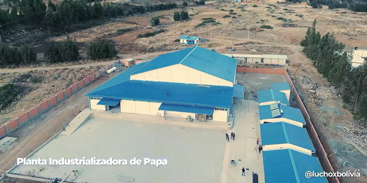 La Planta Industrializadora de Papa, en Tiraque, Cochabamba.