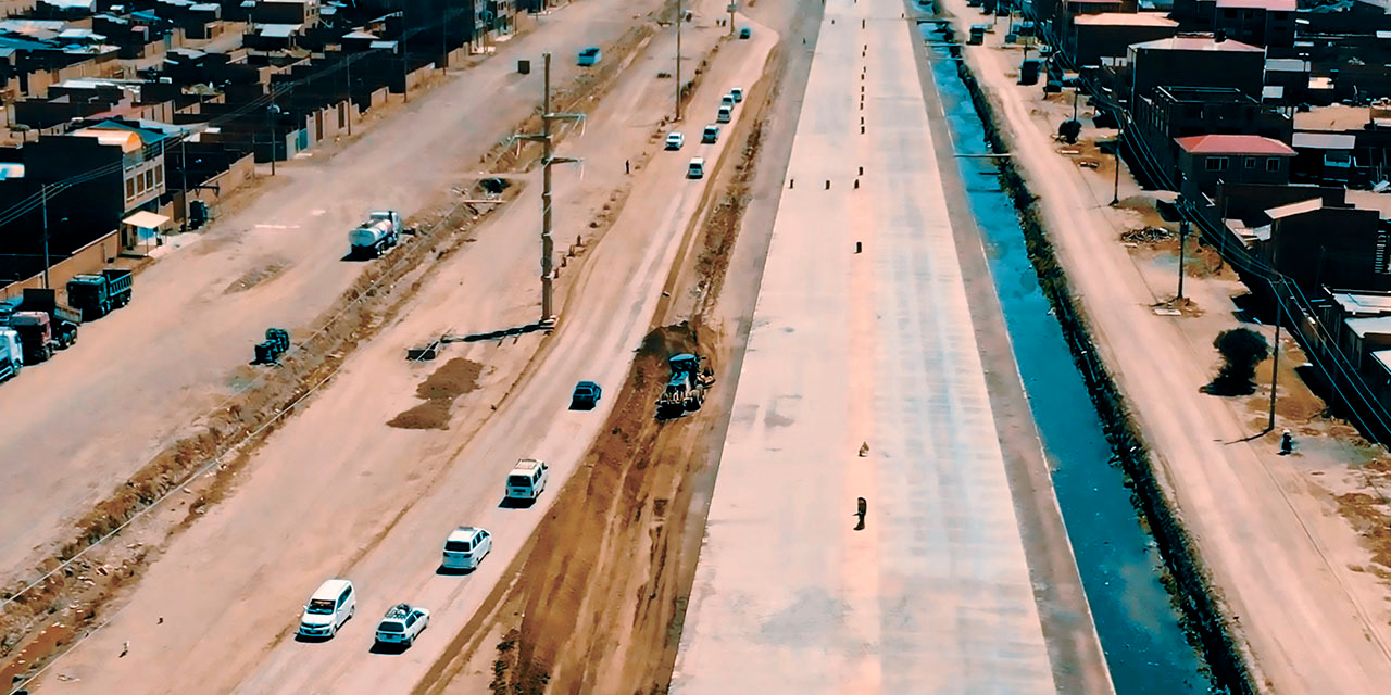 El área de intervención para la construcción de los puentes. Foto: MOPSYV