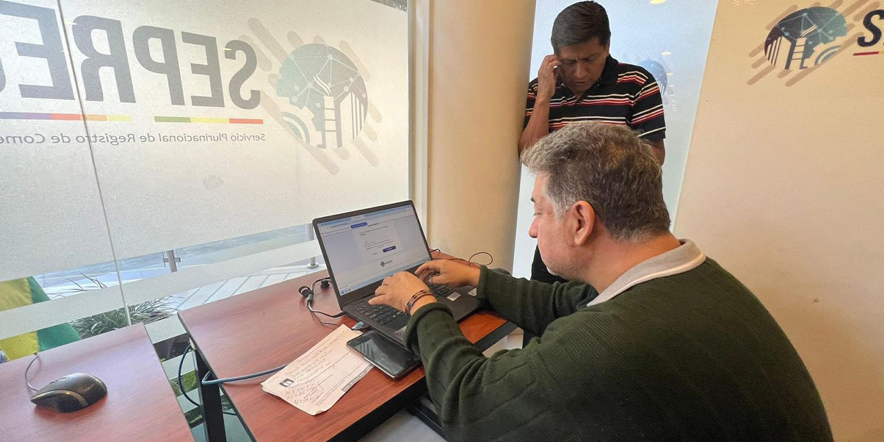 El registro de nuevas empresas en el Seprec.