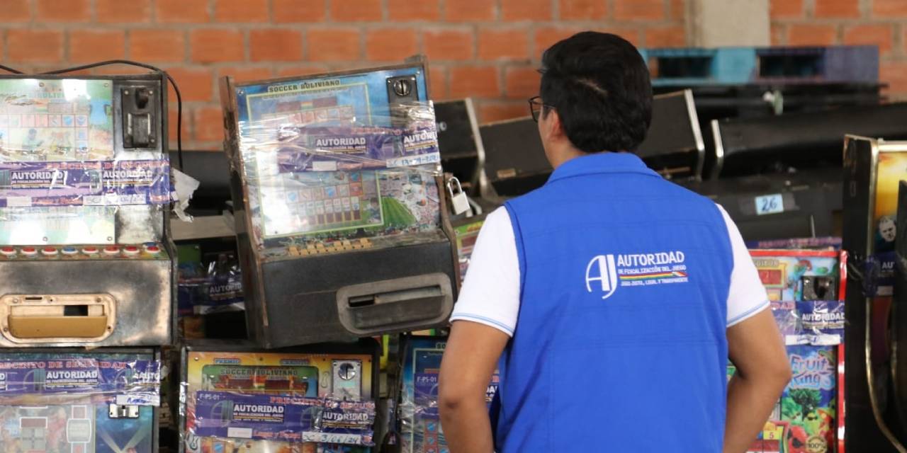 Máquinas de juego decomisadas por la AJ.