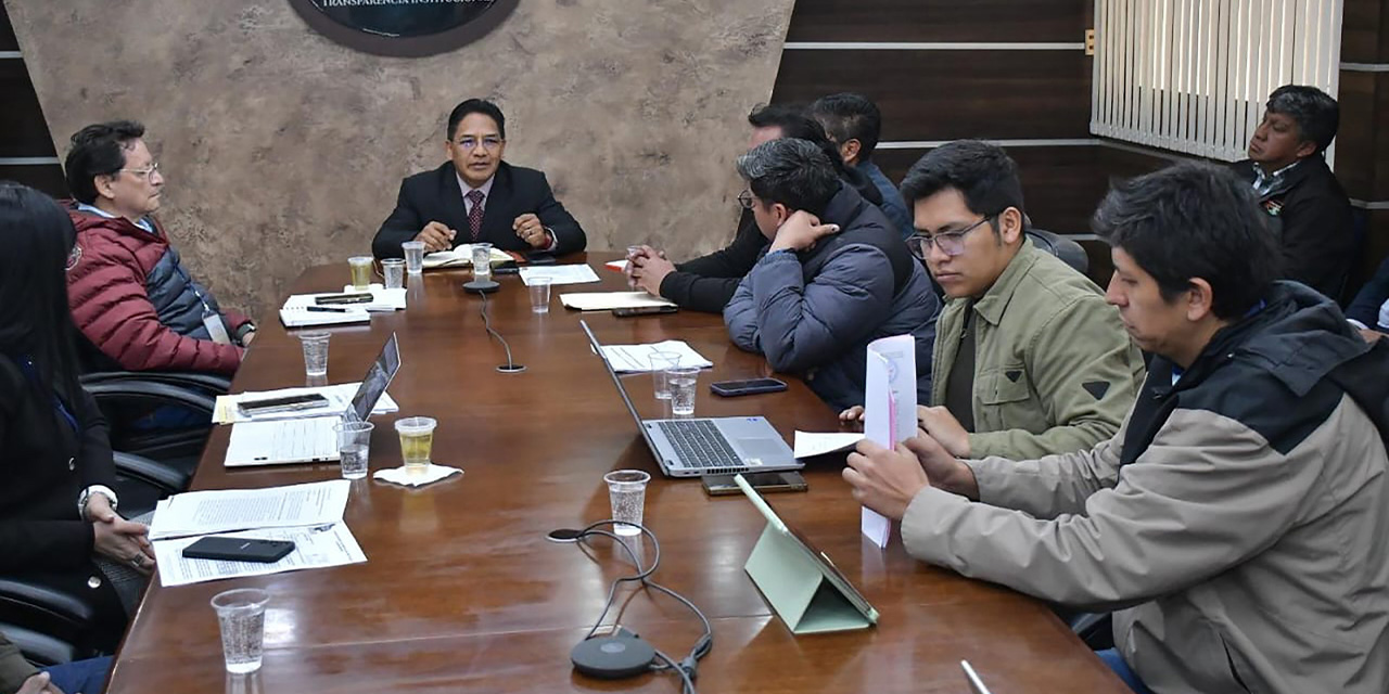 La reunión desarrollada ayer.