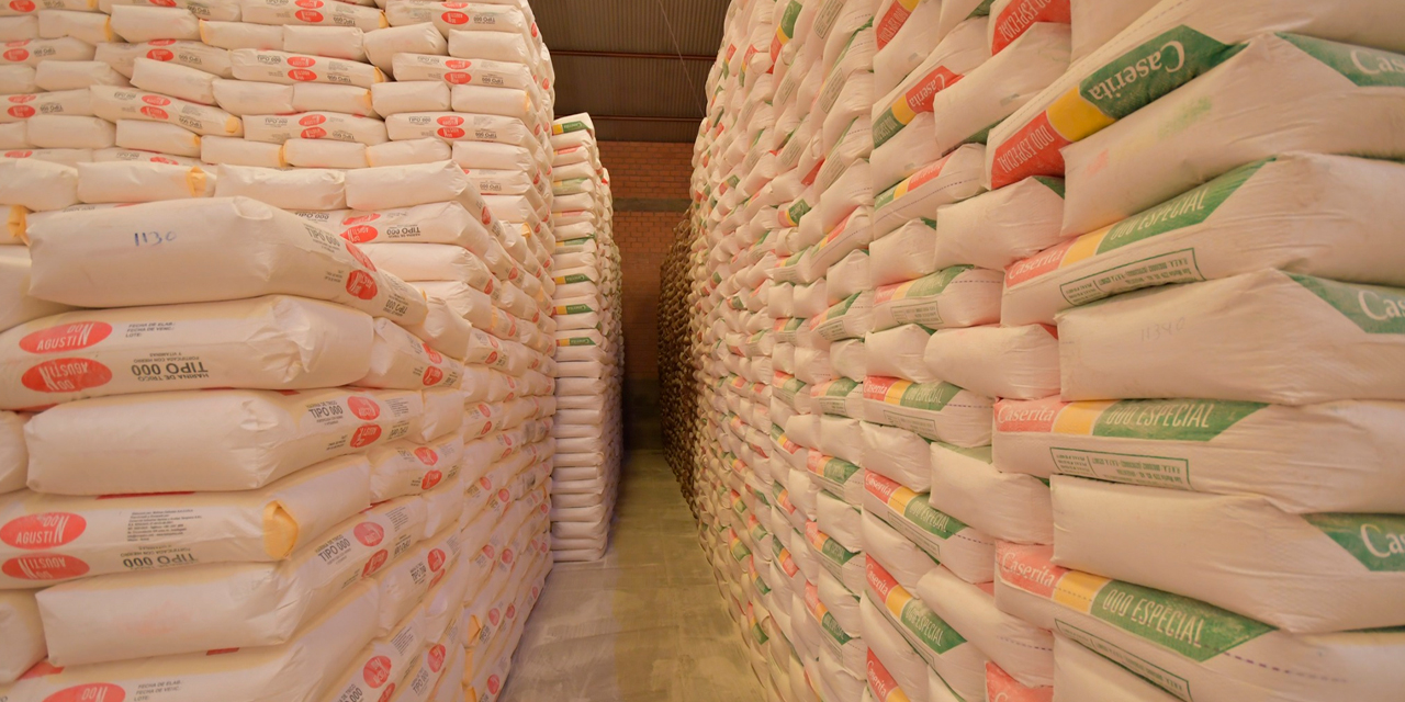 Quintales de harina. Foto: Archivo.