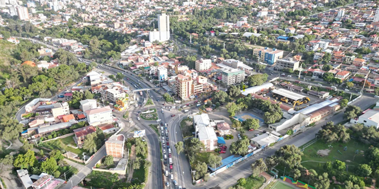 Vista del municipio de Sacaba, beneficiado con uno de los créditos cuya ley fue promulgada por el presidente Arce. 