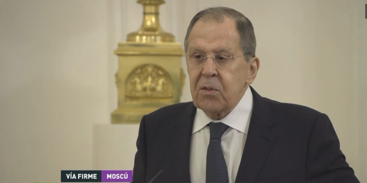 Ministro de Exteriores de Rusia, Serguéi Lavrov. 