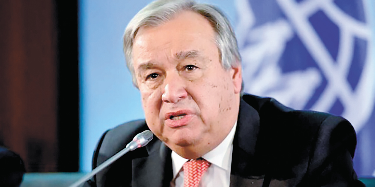 El secretario general de la ONU, António Guterres.