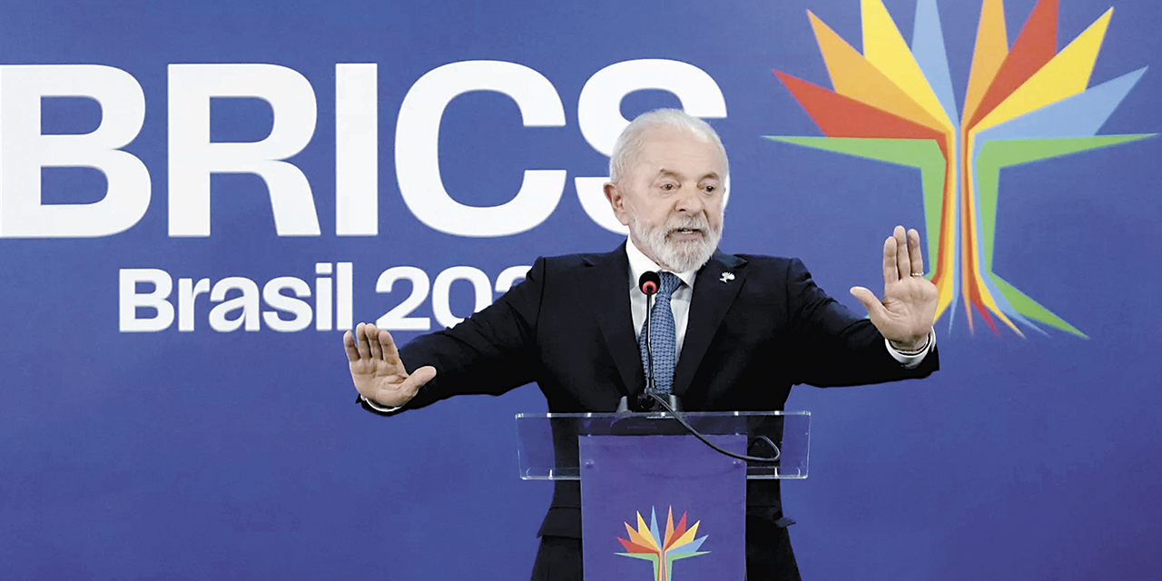 El presidente de Brasil, Luiz Inácio Lula da Silva, en el cierre del encuentro.