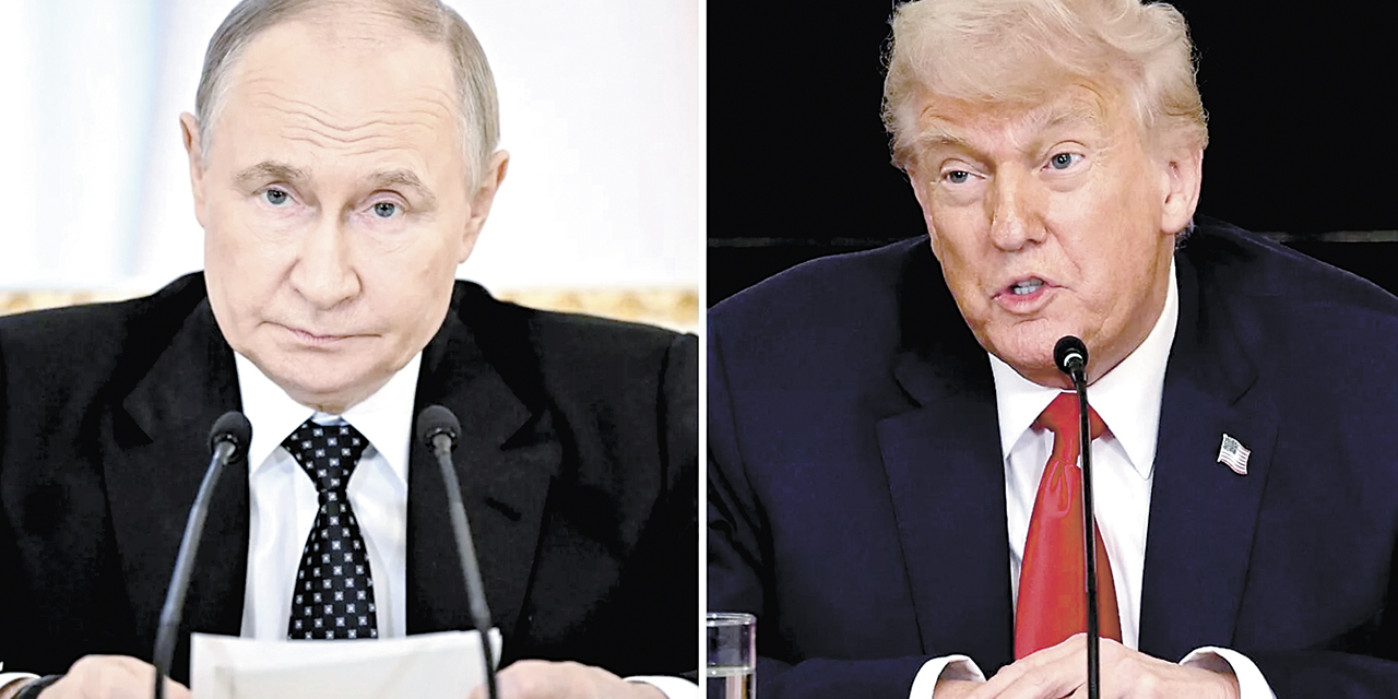 El presidente de Rusia, Vladímir Putin, y su homólogo estadounidense, Donald Trump.