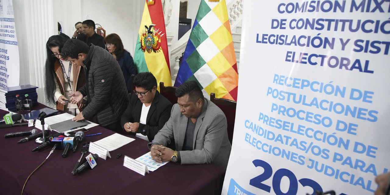 La preselección de postulantes en la Comisión Mixta de la Asamblea para las elecciones judiciales 2024.