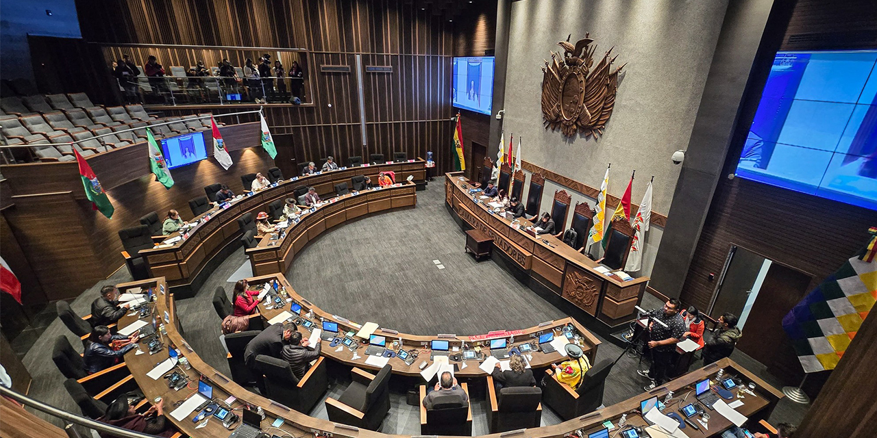 Sesión en la Cámara de Senadores