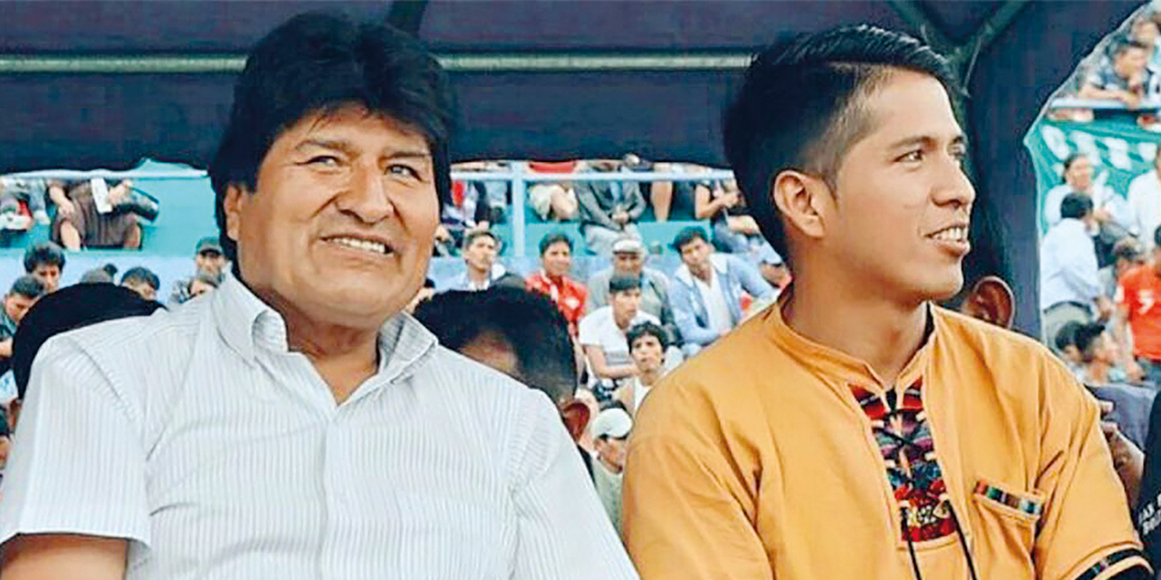 Evo Morales y Andrónico Rodríguez.