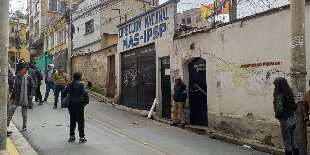 La sede del MAS en Miraflores, La Paz.