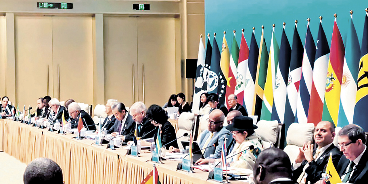 La canciller Celinda Sosa, en el IV Foro Celac-China.