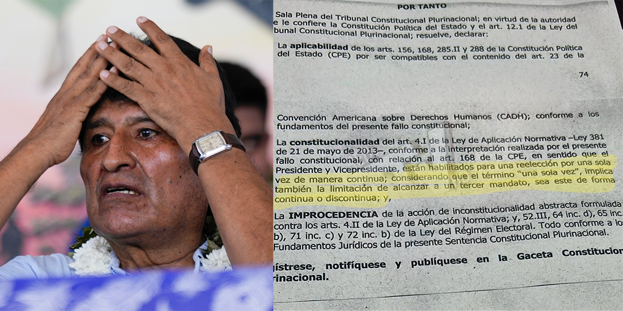 Unánime: Evo está inhabilitado para siempre, nadie puede ser presidente más de dos veces 