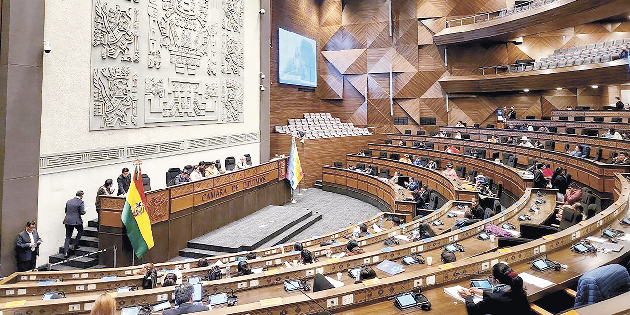 Una sesión en la Cámara de Diputados.