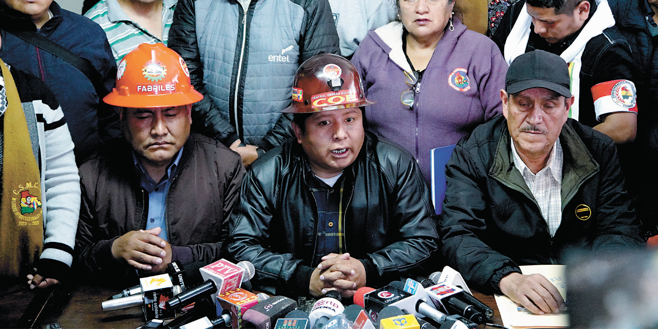 La directiva de la COB.