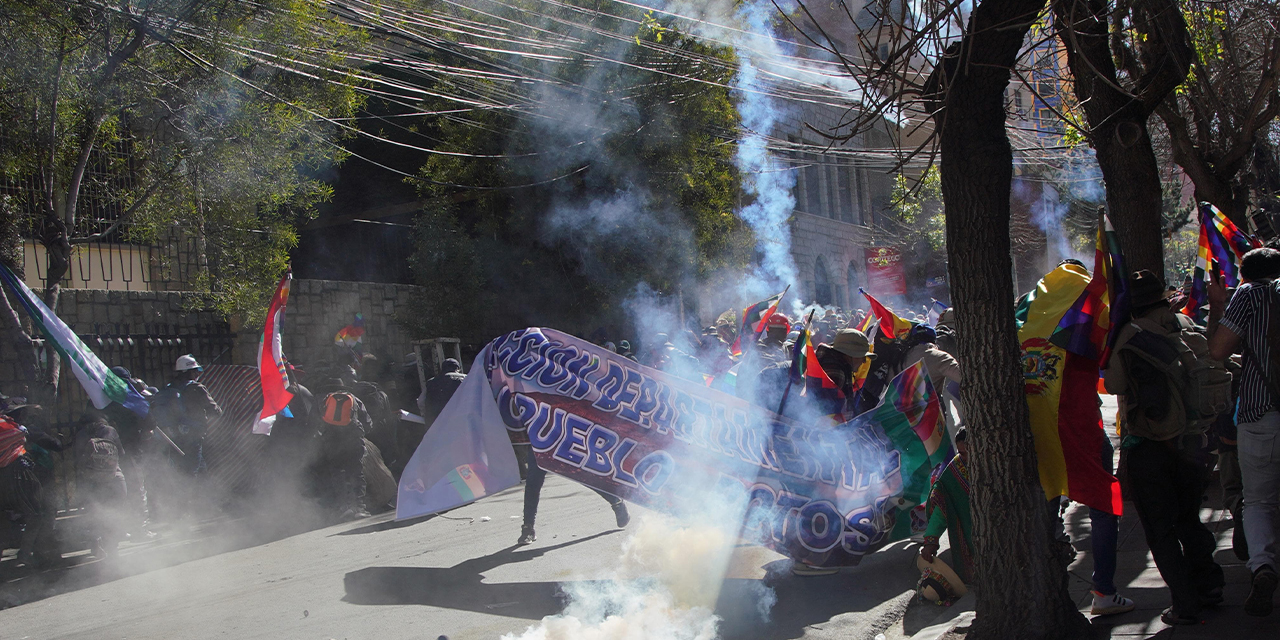Viceministra Alcón condena violencia de marcha evista en La Paz