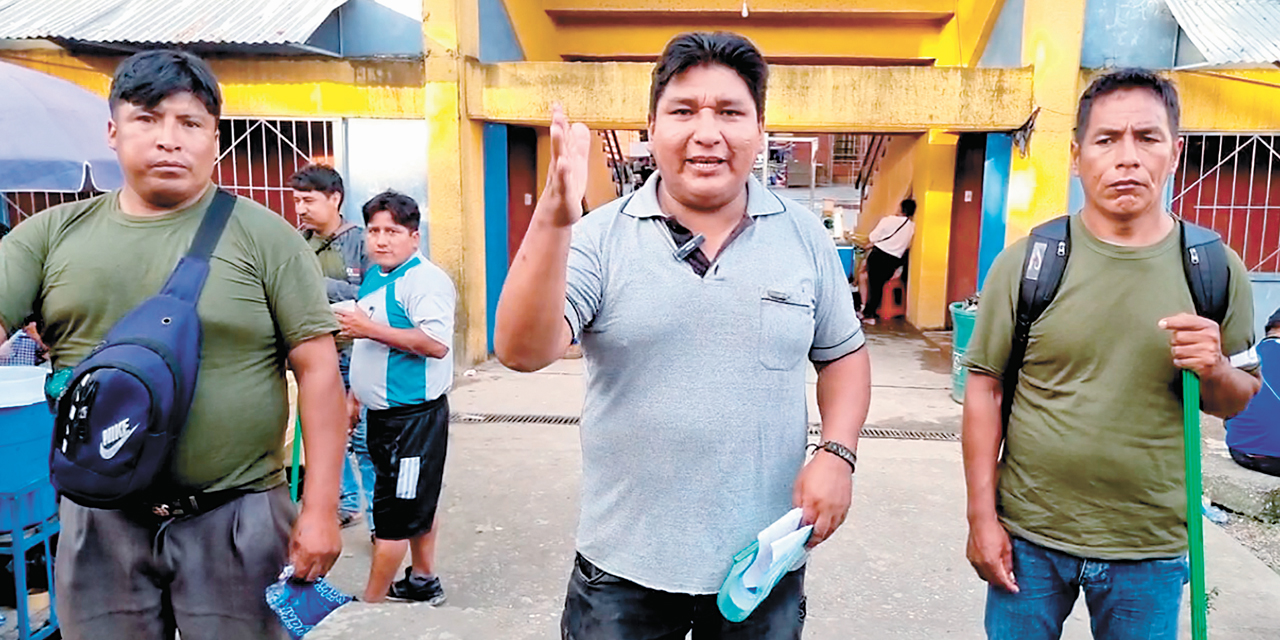 El dirigente evista Vicente Choque.