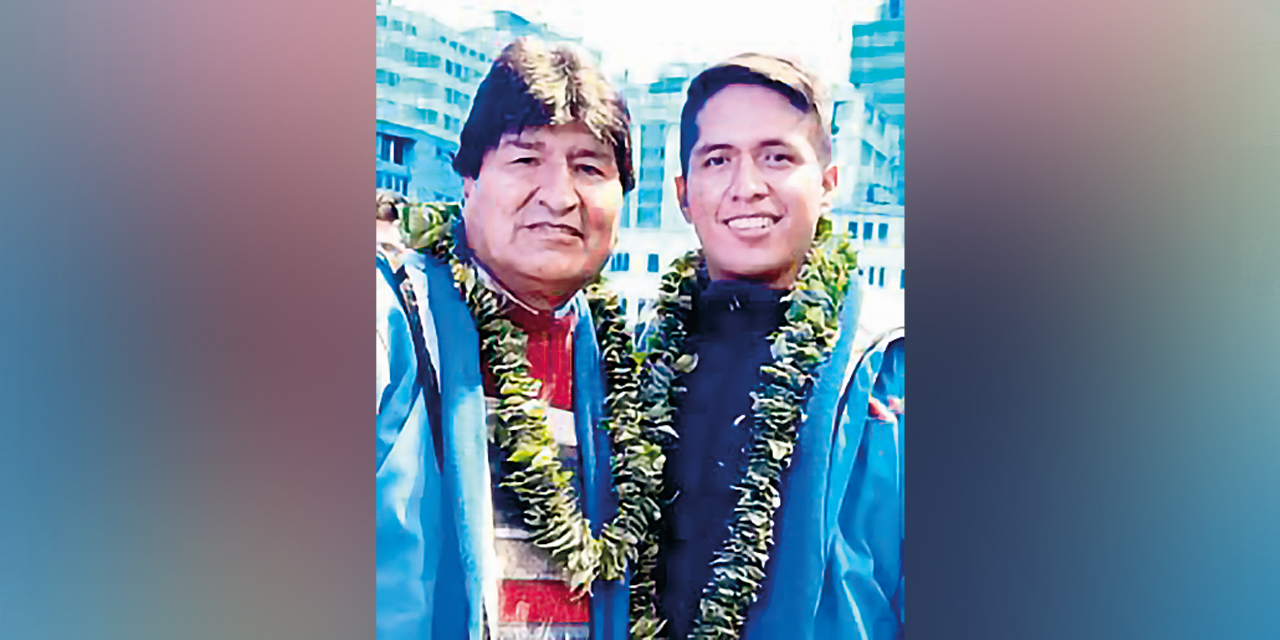 Evo Morales y Andrónico Rodríguez.