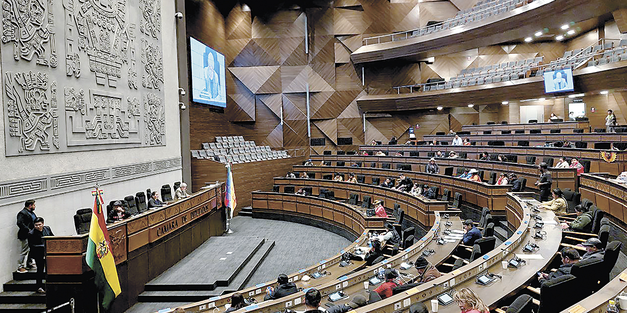 Una sesión del pleno de la Cámara de Diputados.