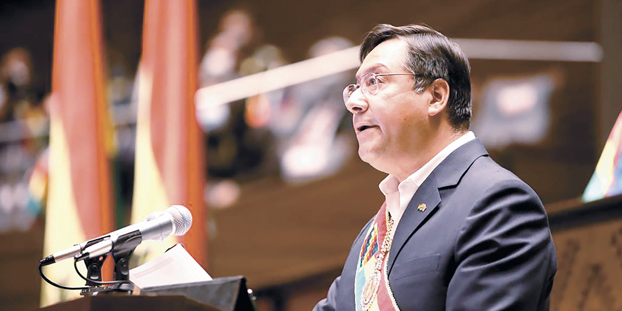 El presidente Luis Arce.