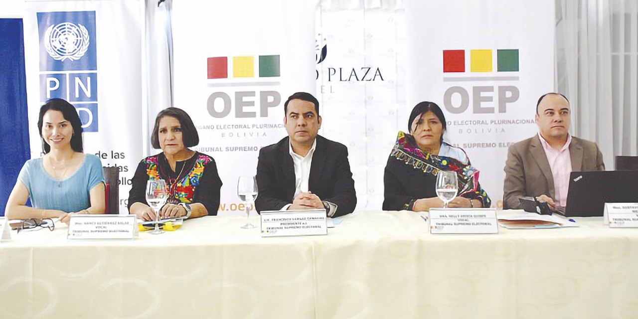Vocales del Tribunal Supremo Electoral.