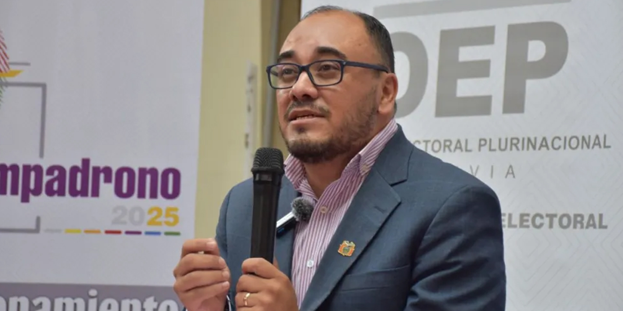 El vocal del Tribunal Supremo Electoral (TSE), Gustavo Ávila.