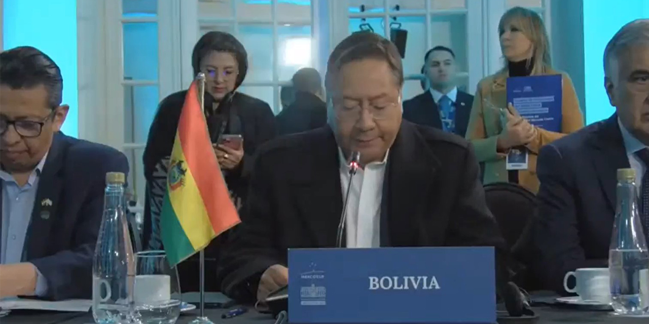 Arce llama a una integración regional sin exclusiones y con justicia social en el Mercosur